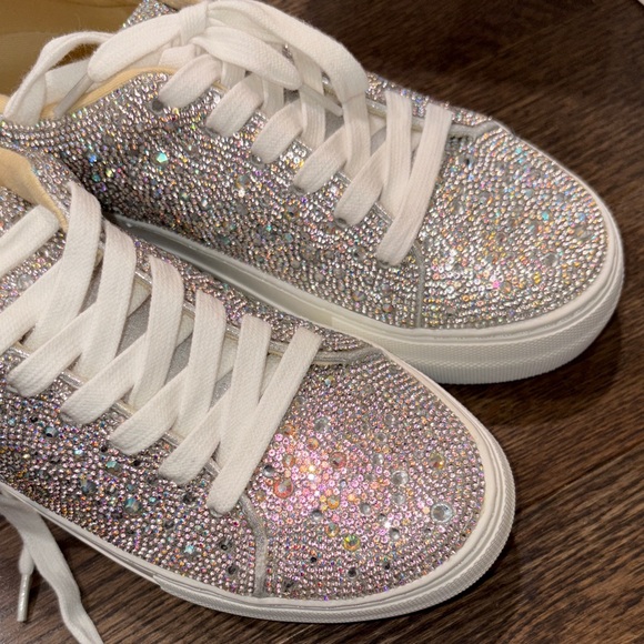 NWT Betsey Johnson Sidny Rhinestones Sneaker - Picture 2 of 8